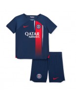 Paris Saint-Germain Domácí dres pro děti 2023-24 Krátký Rukáv (+ trenýrky)